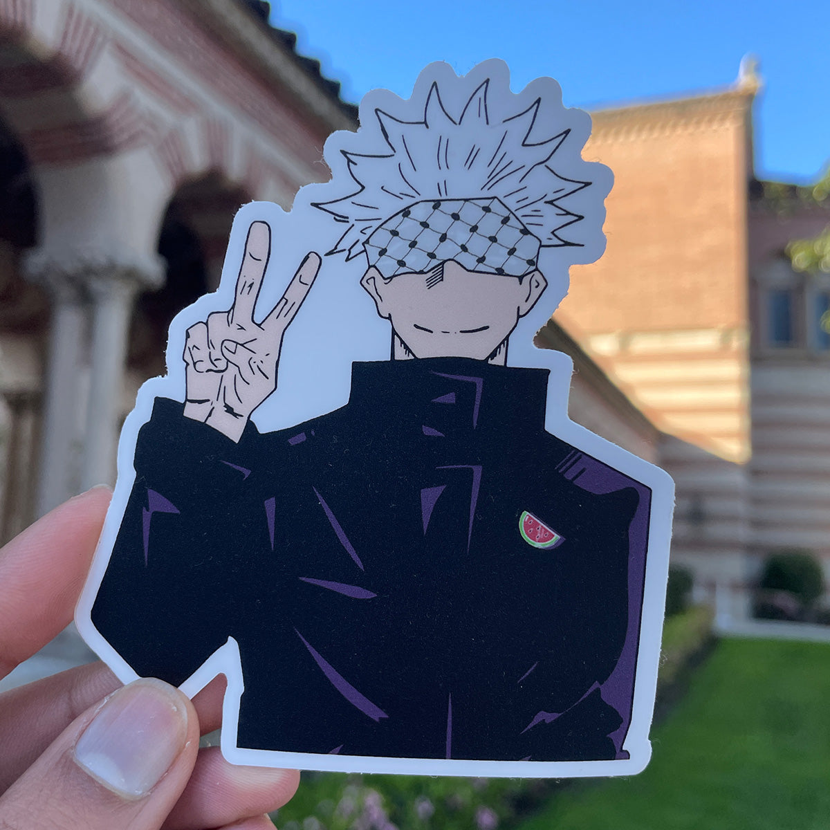 Peace Sign Handmade Matte Sticker