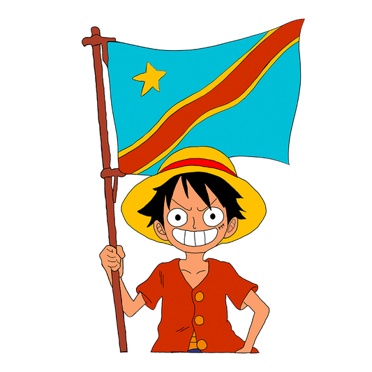 Congo Flag Handmade Matte Sticker