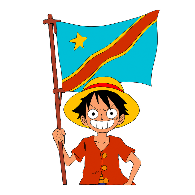 Congo Flag Handmade Matte Sticker